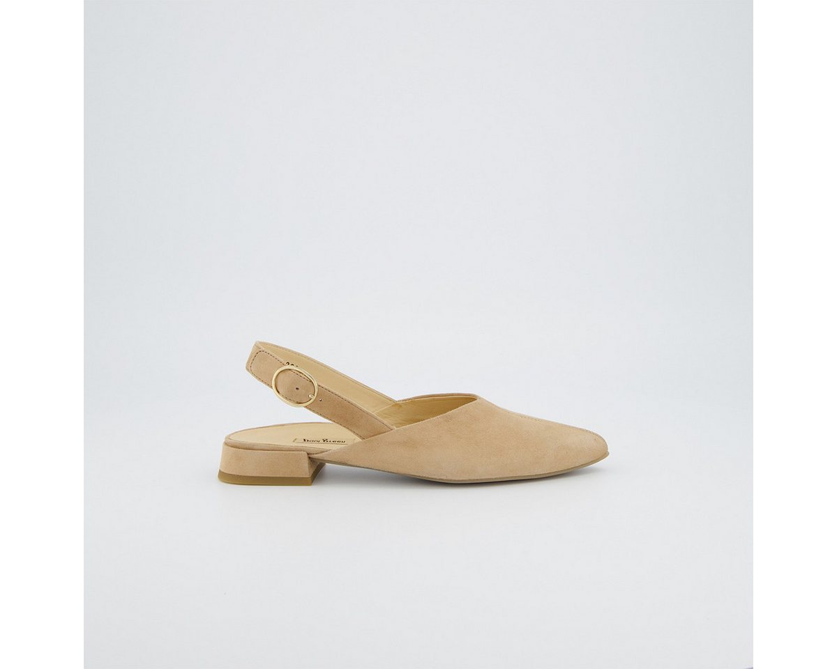 Paul Green 6163-017, Peeptoes & Slingpumps, Beige, Damen Peeptoepumps
