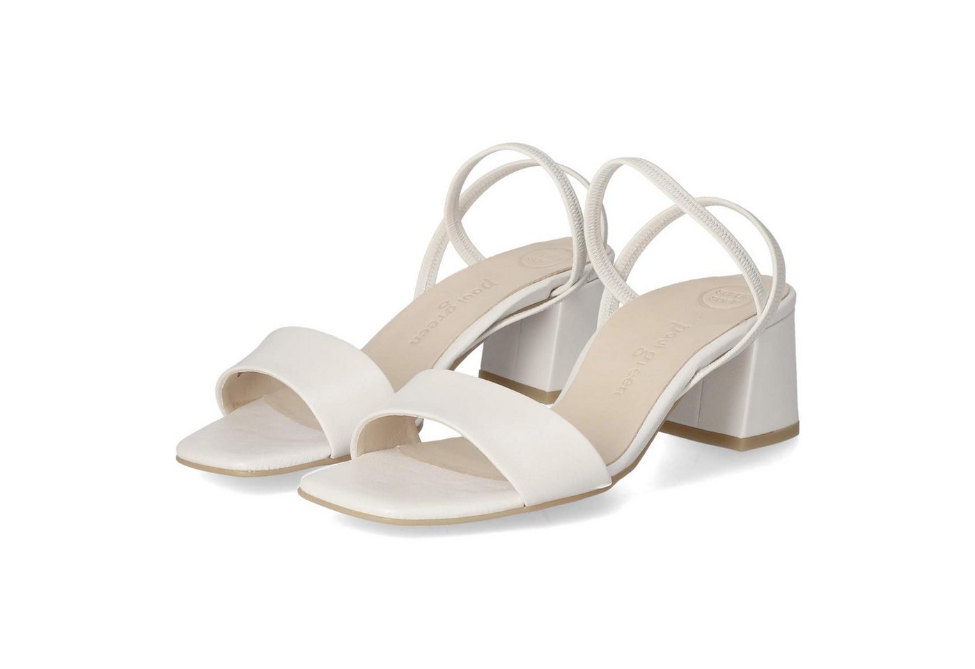 Paul Green 6183-049 Damen Glattleder weiss Sandalette