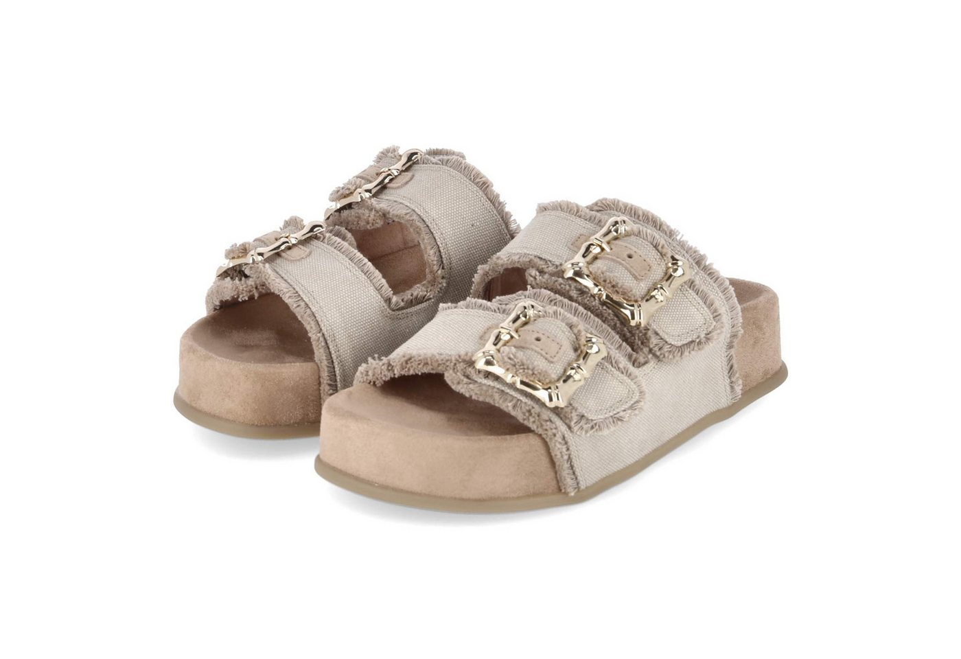Paul Green 6221-009 Damen Textil braun Pantolette