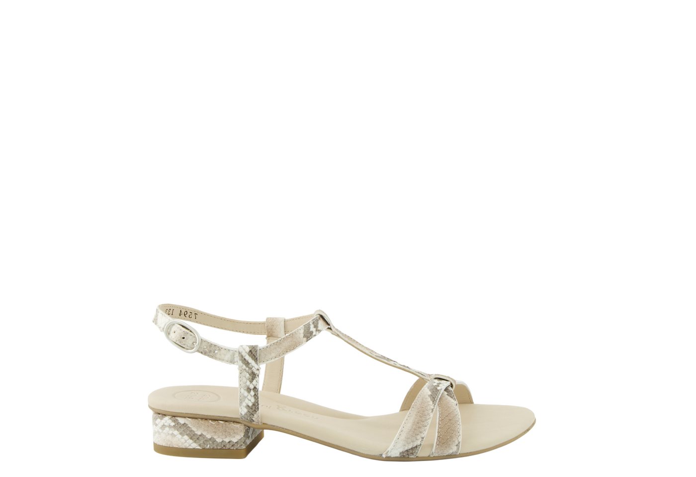 Paul Green 7594-089, Sandaletten, Weiß,kombiniert, Damen Sandalette