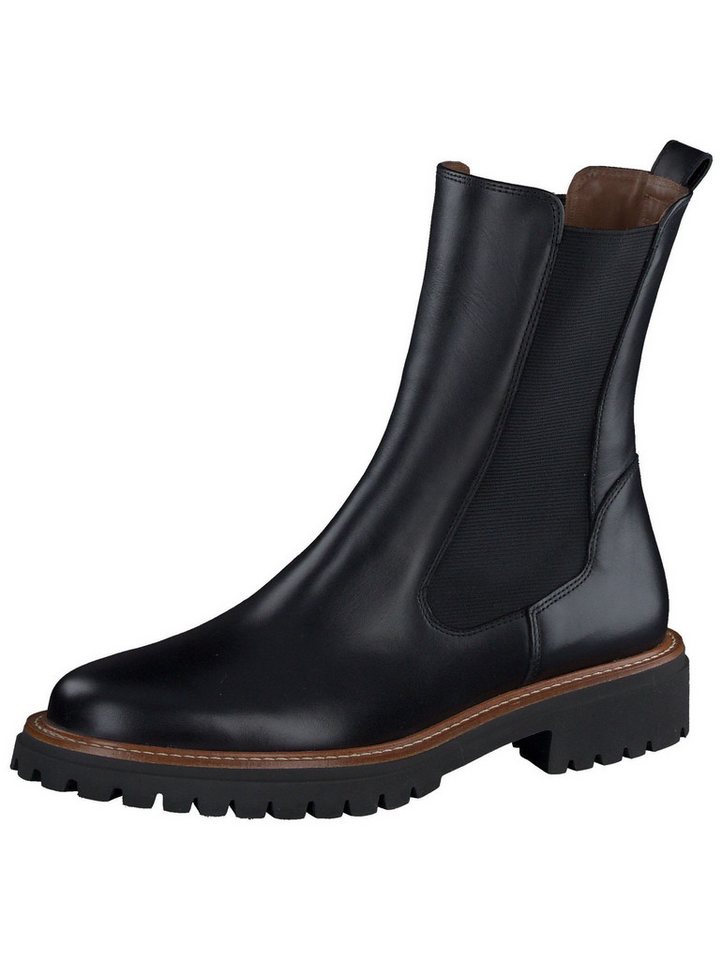 Paul Green Stiefelette Leder/Textil Stiefelette (schwarz)