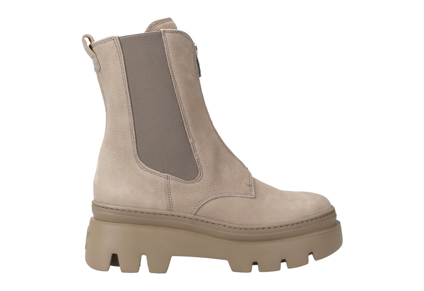 Paul Green 8030-004, Chelsea Boots, Stiefeletten, Beige, Damen Chelseaboots