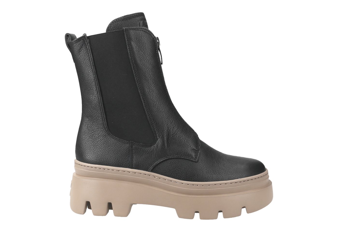 Paul Green 8030-014, Chelsea Boots, Stiefeletten, Schwarz, Damen Stiefelette