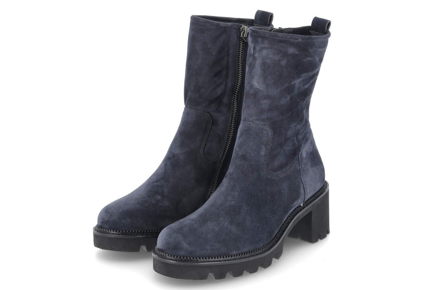 Paul Green 8133-03 Damen Rauleder blau Schlupfstiefel