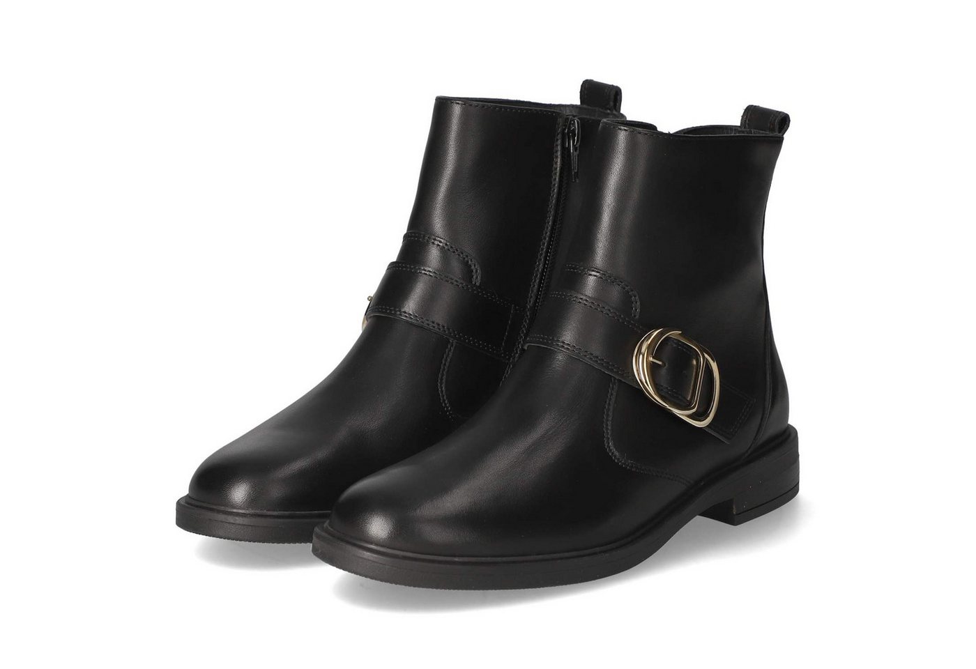 Paul Green 8230-00 Damen Glattleder schwarz Schlupfstiefel