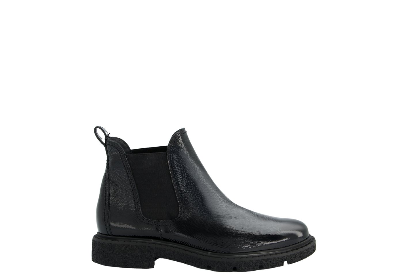 Paul Green 8258-018, Chelsea Boots, Stiefeletten, Schwarz, Damen Stiefelette
