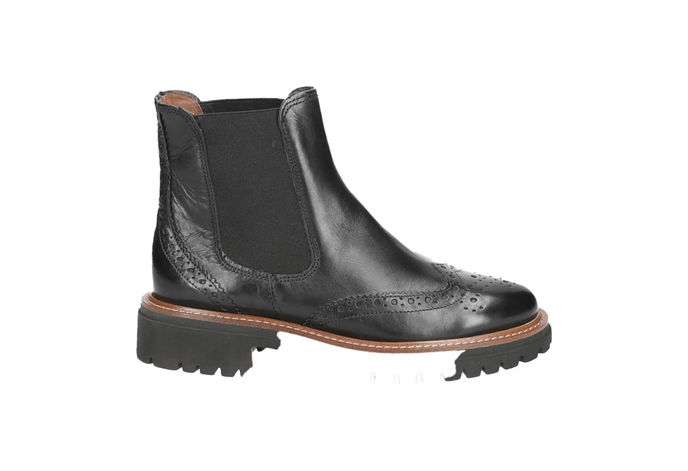 Paul Green 9093-002, Chelsea Boots, Stiefeletten, Schwarz, Damen Stiefelette