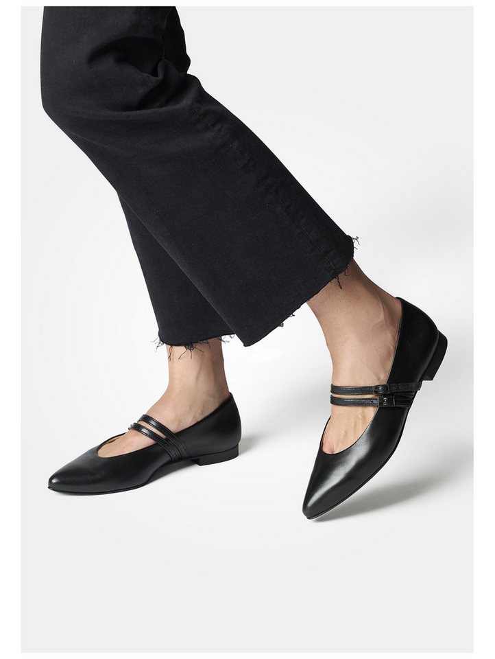 Paul Green Ballerinas Glattleder Riemchenballerina