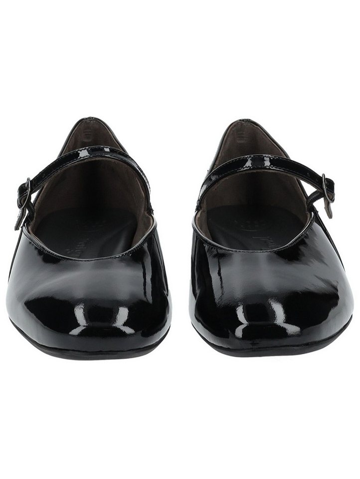 Paul Green Ballerinas Leder Riemchenballerina (schwarz)