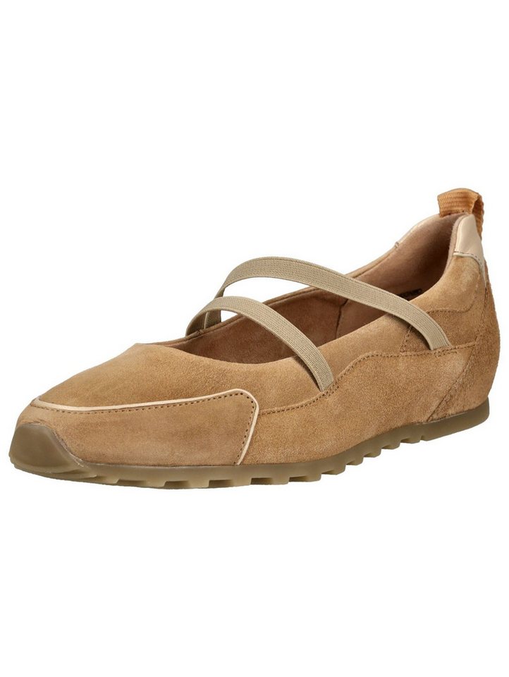 Paul Green Ballerinas Veloursleder Riemchenballerina (braun)