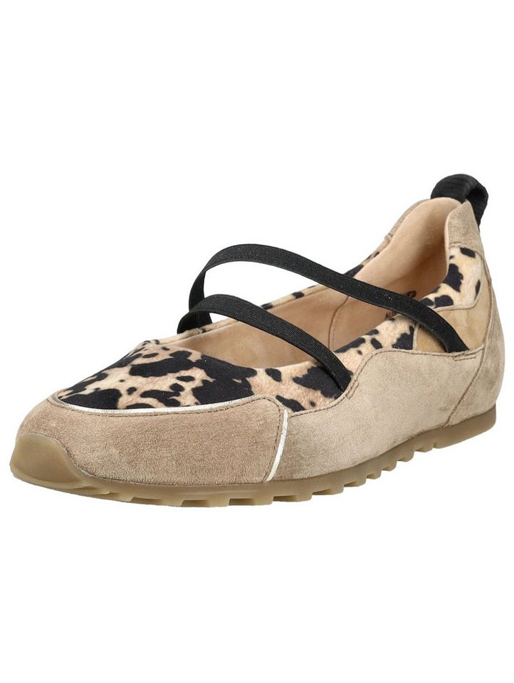 Paul Green Ballerinas Veloursleder Riemchenballerina (Leopard)