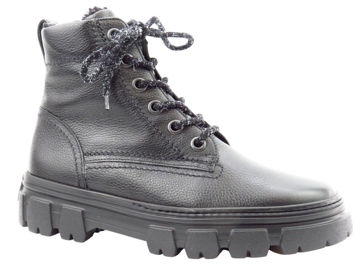 Paul Green Calf black Lammfell Stiefelette