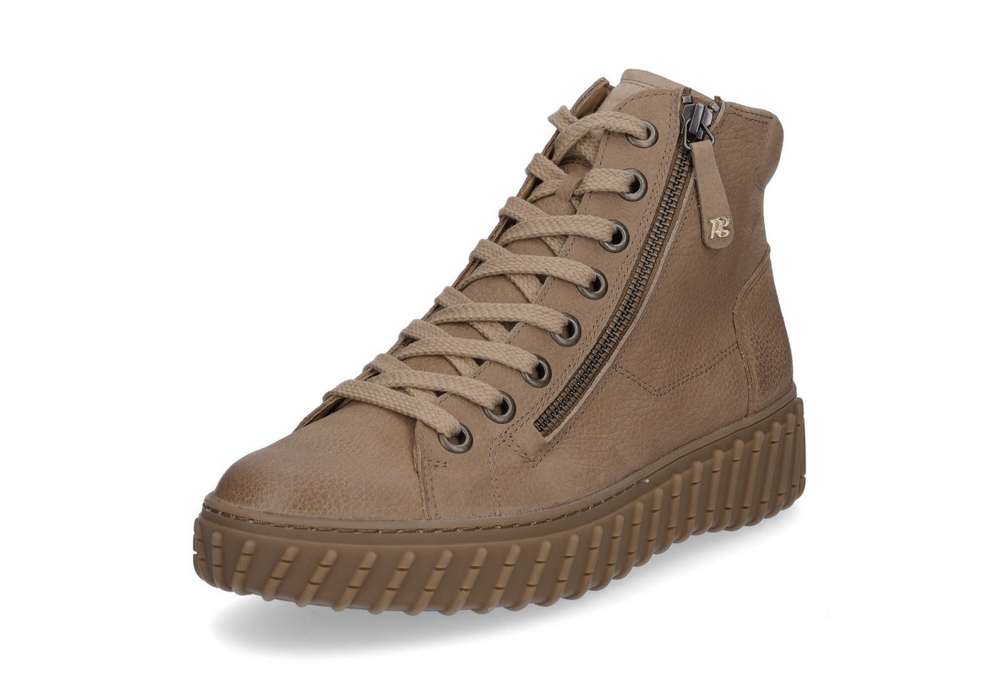 Paul Green Damen High-Top Sneaker braun Sneaker