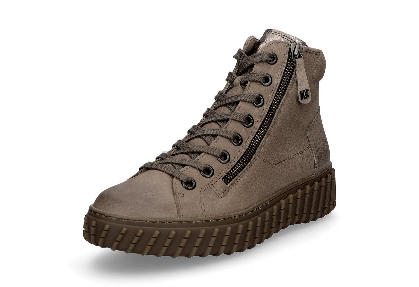 Paul Green Damen High-Top Sneaker taupe Sneaker