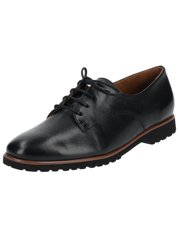 Paul Green Halbschuhe Glattleder Schnürschuh (schwarz)