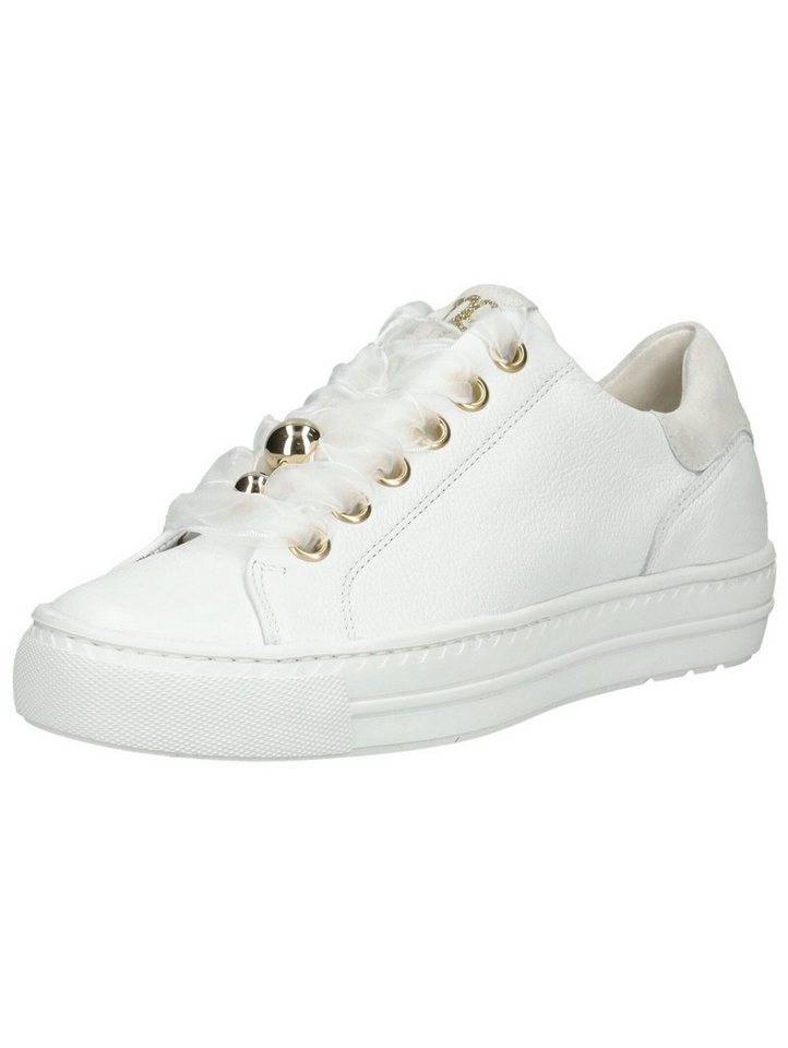 Paul Green Halbschuhe Glattleder Schnürschuh (weiß)