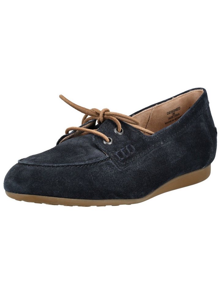 Paul Green Halbschuhe Veloursleder Bootsschuh (blau)