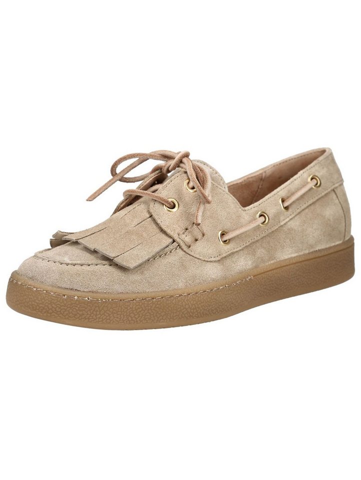 Paul Green Halbschuhe Veloursleder Schnürschuh (beige)