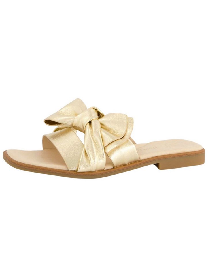 Paul Green Pantoletten Lederimitat Pantolette (Platin)