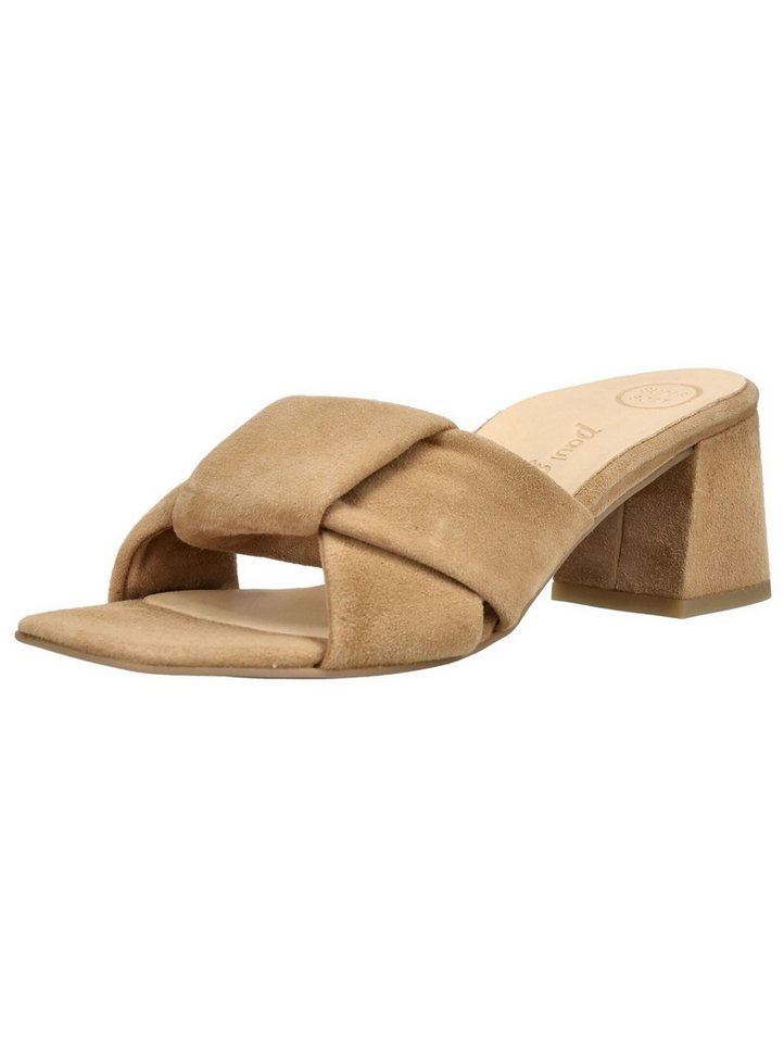 Paul Green Pantoletten Veloursleder Pantolette (beige)