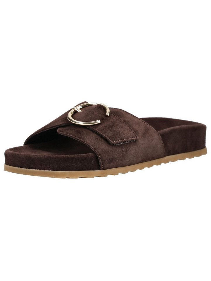 Paul Green Pantoletten Veloursleder Pantolette (braun)