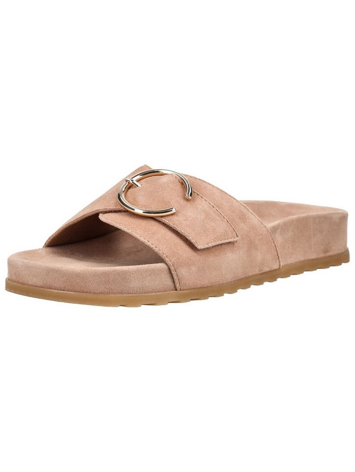Paul Green Pantoletten Veloursleder Pantolette (braun/rosa)