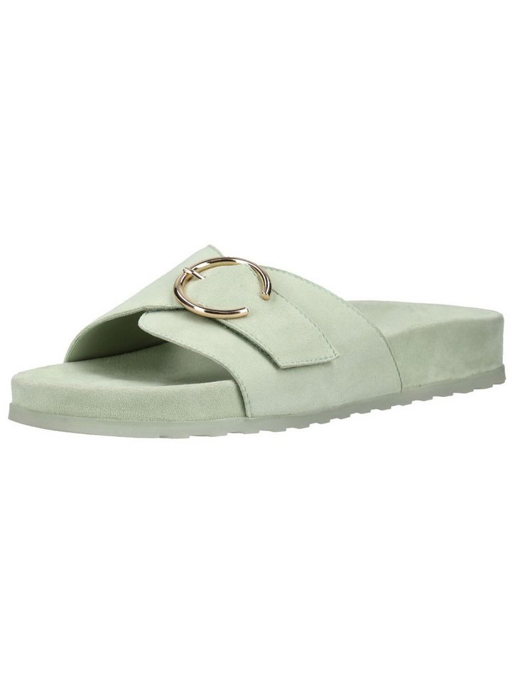 Paul Green Pantoletten Veloursleder Pantolette (grün)