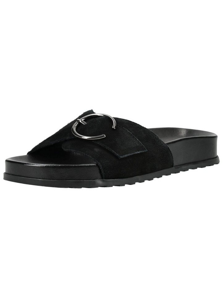 Paul Green Pantoletten Veloursleder Pantolette (schwarz)