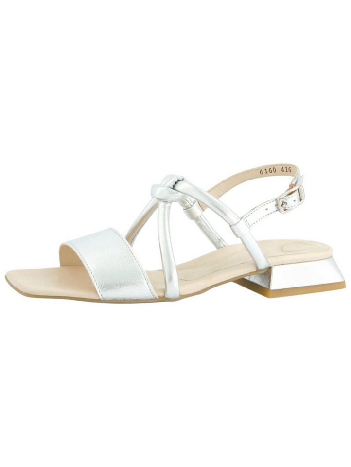 Paul Green Sandalen Lederimitat Riemchensandale (silber)