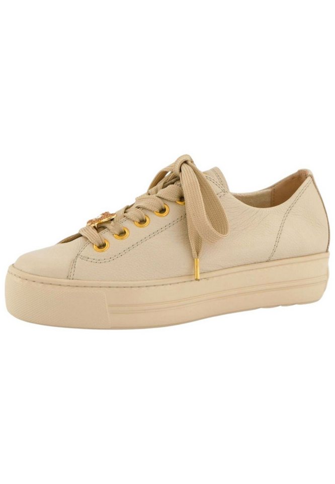 Paul Green Sneaker Glattleder Sneaker (beige/braun)