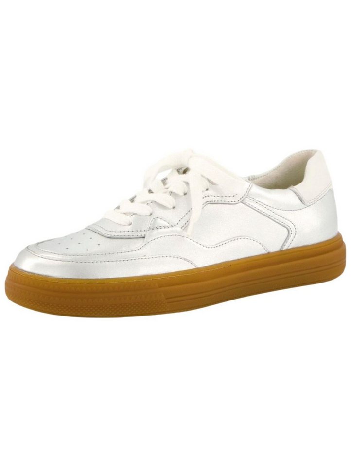 Paul Green Sneaker Leder Sneaker (silber/weiß)