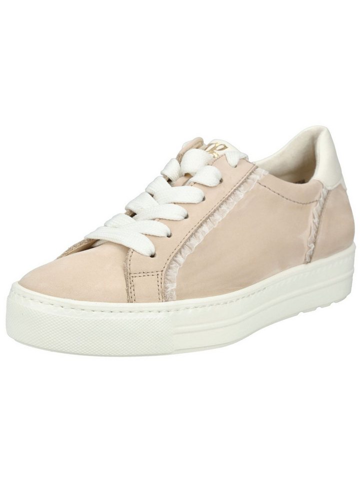 Paul Green Sneaker Nubukleder Plateausneaker (beige)