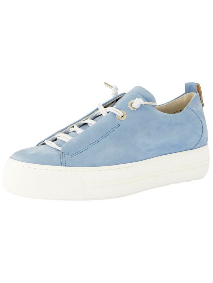 Paul Green Sneaker Nubukleder Plateausneaker (blau)