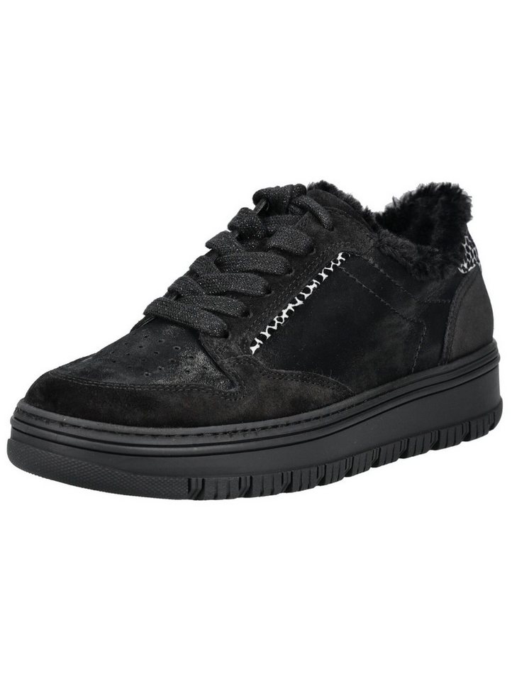 Paul Green Sneaker Veloursleder Sneaker (schwarz)