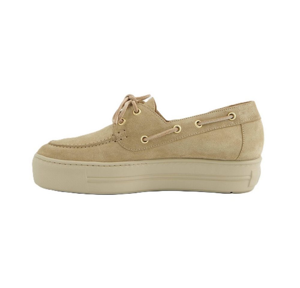 Paul Green - Soft Suede Grain - Beige Schnürschuh
