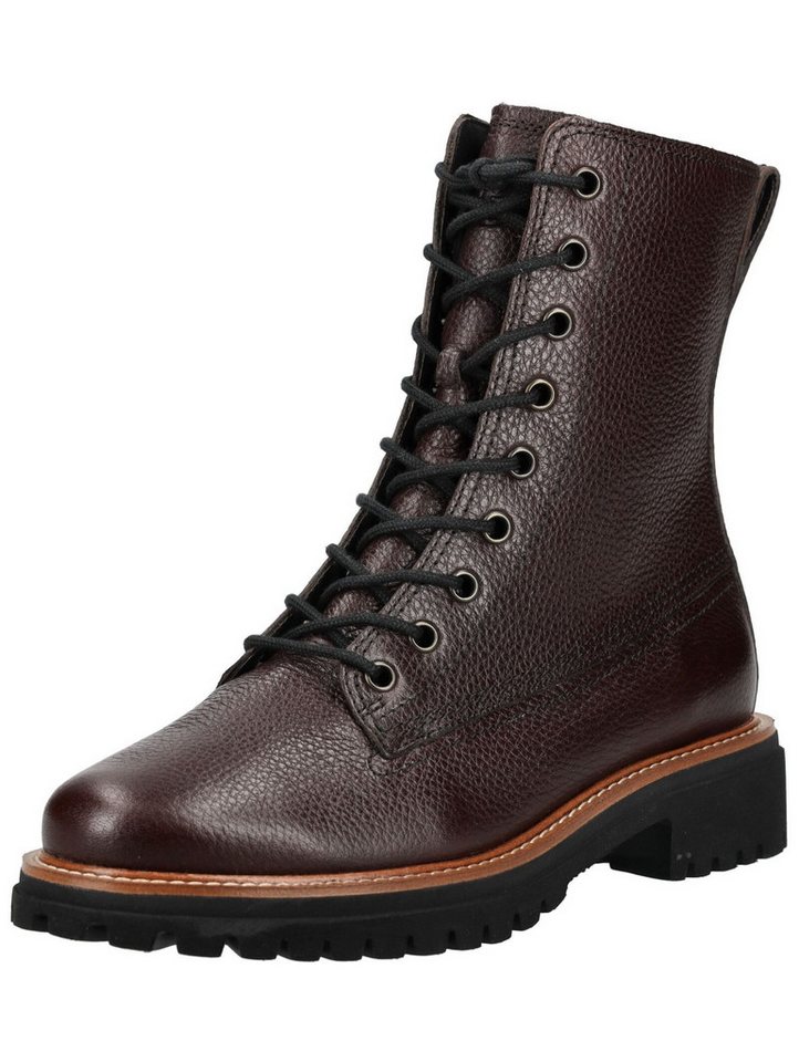 Paul Green Stiefelette Glattleder Schnürstiefelette (braun)