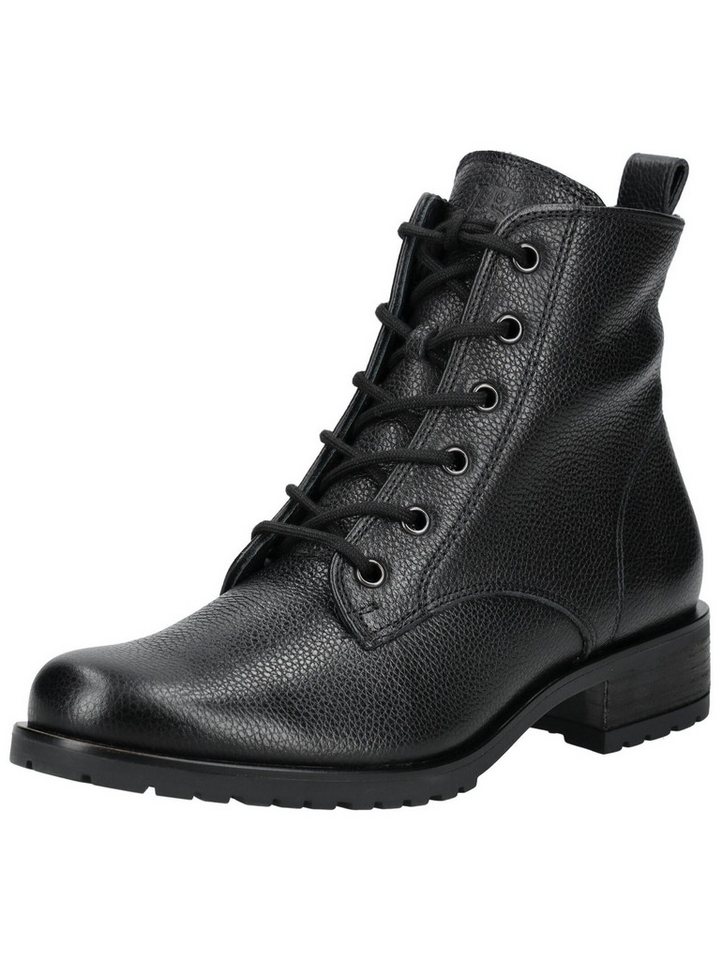 Paul Green Stiefelette Glattleder Schnürstiefelette (schwarz)