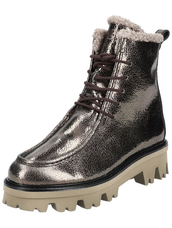 Paul Green Stiefelette Leder Schnürstiefelette (braun)