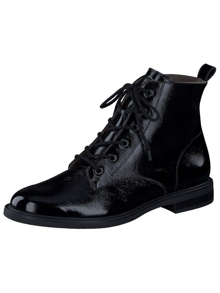 Paul Green Stiefelette Leder Schnürstiefelette (schwarz)