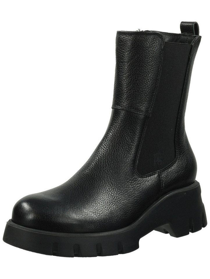 Paul Green Stiefelette Leder/Textil Stiefelette (schwarz)