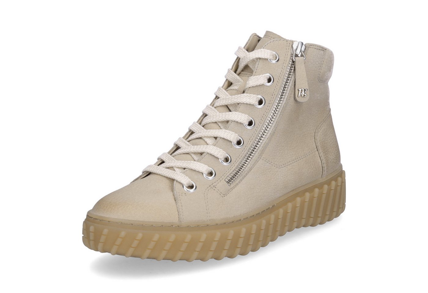 Paul Green Damen High-Top Sneaker beige Sneaker