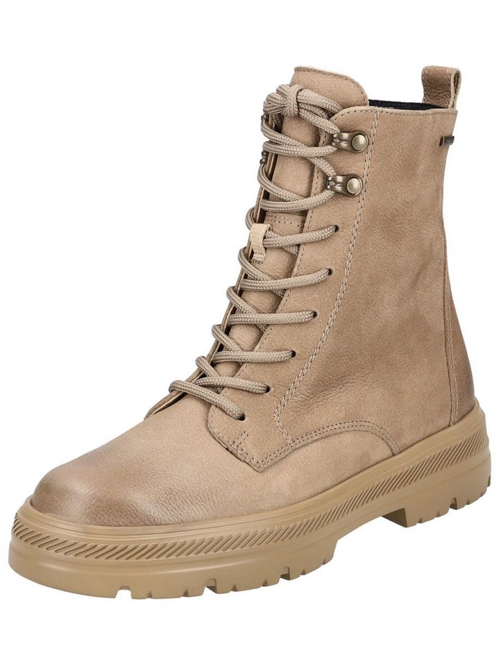 Paul Green Stiefelette Nubukleder Schnürstiefelette (braun)