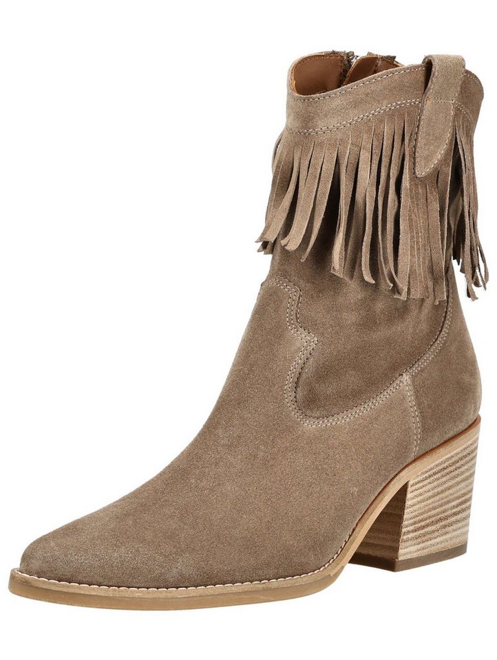 Paul Green Stiefelette Veloursleder Bikerboots