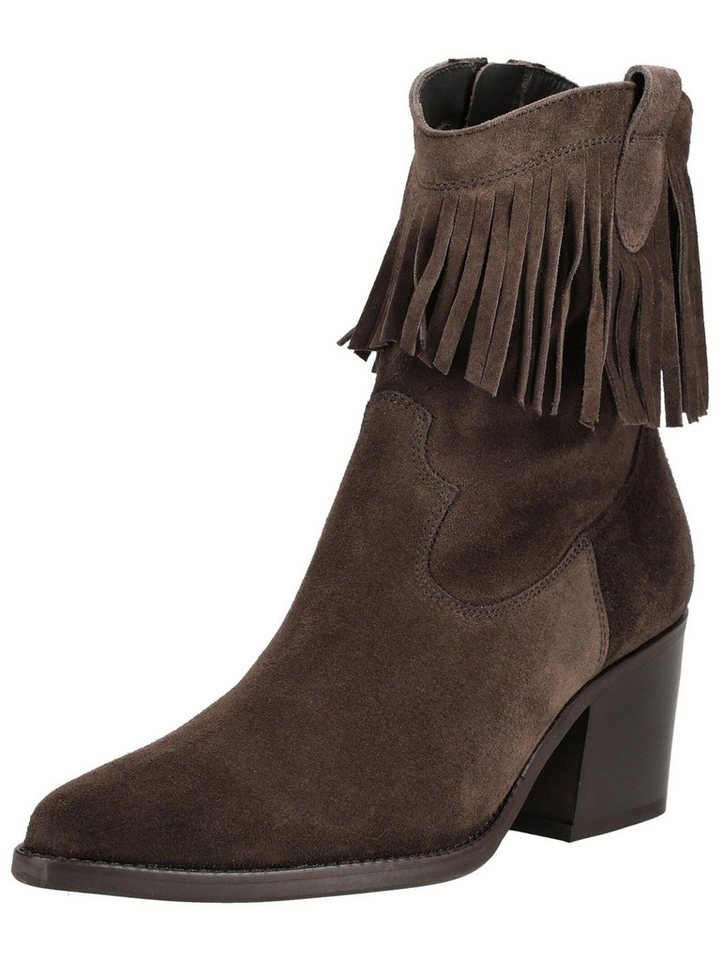 Paul Green Stiefelette Veloursleder Bikerboots