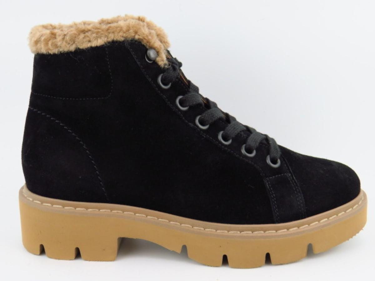 Paul Green Soft Suede black Stiefelette