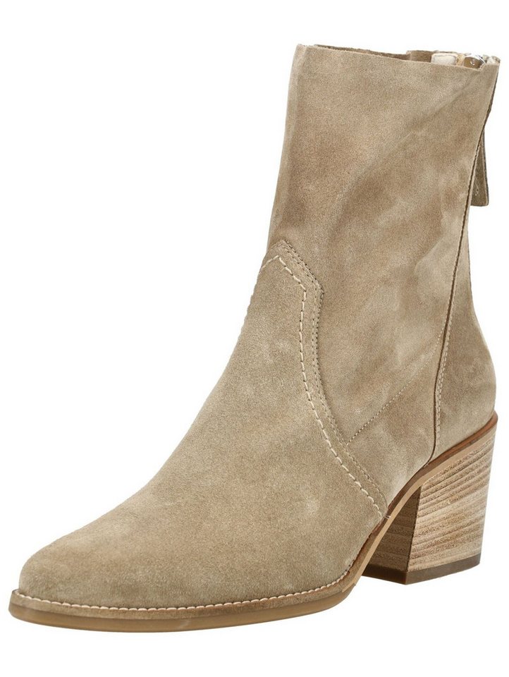 Paul Green Stiefelette Veloursleder Stiefelette (beige)