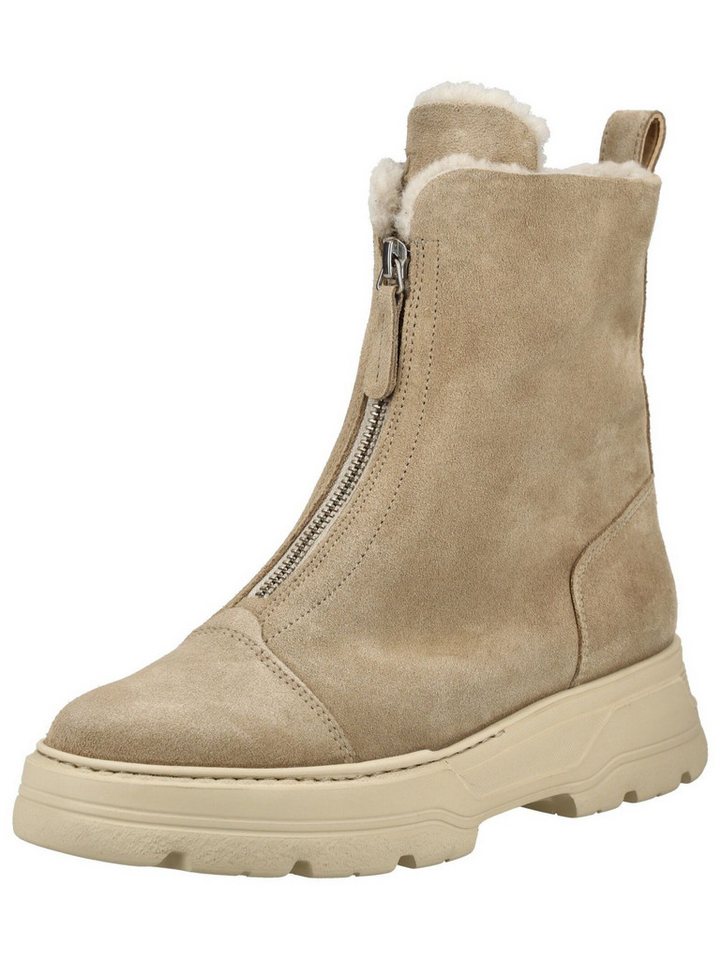 Paul Green Stiefelette Veloursleder Stiefelette (beige)
