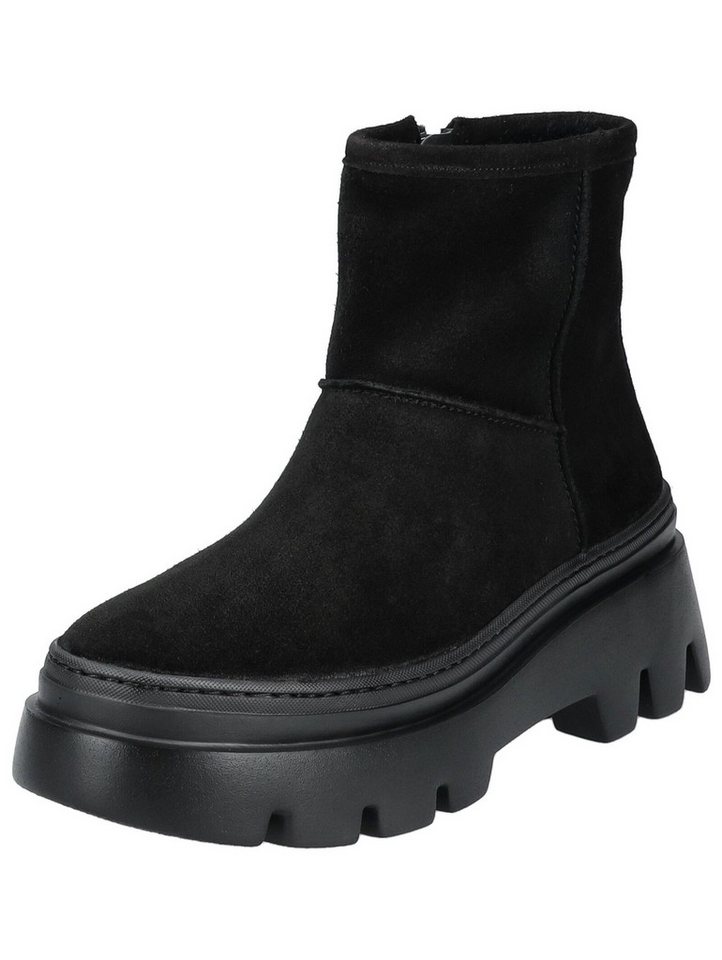 Paul Green Stiefelette Veloursleder Stiefelette (schwarz)