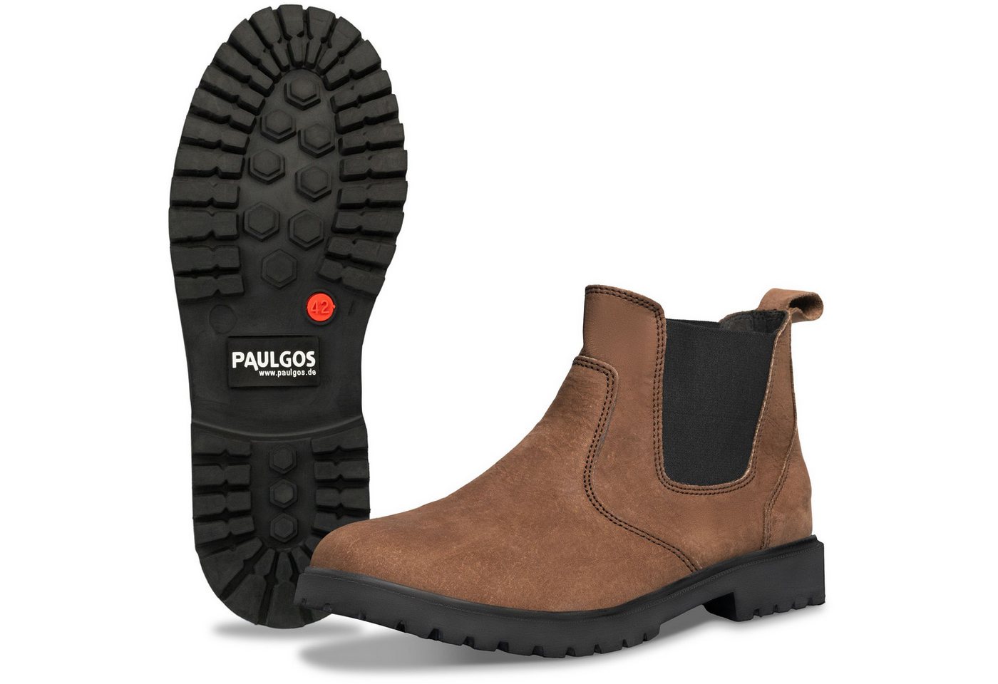 PAULGOS Herren Chelsea Boots, Stiefeletten Größe 39-47 in 3 Farben Chelseaboots