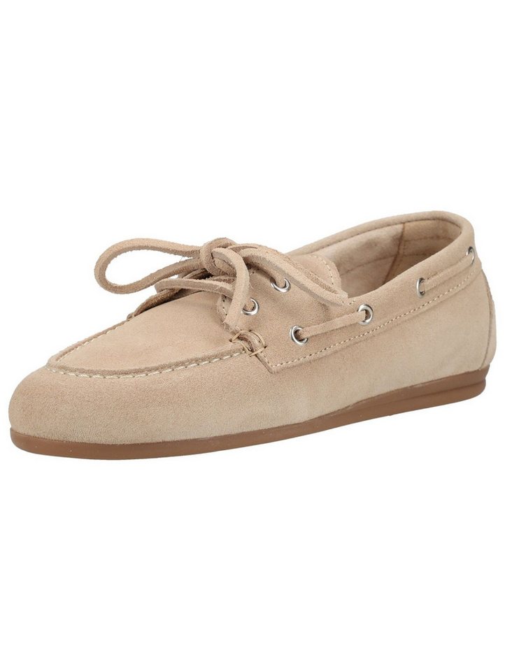 Pavement Halbschuhe Leder Bootsschuh (beige)